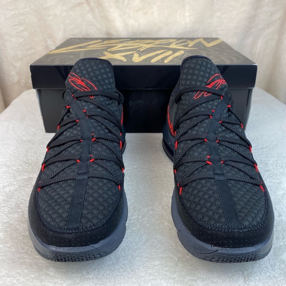 Nike Lebron XVII  17 Low ‘Bred’ Black Red - Picture 2 of 7